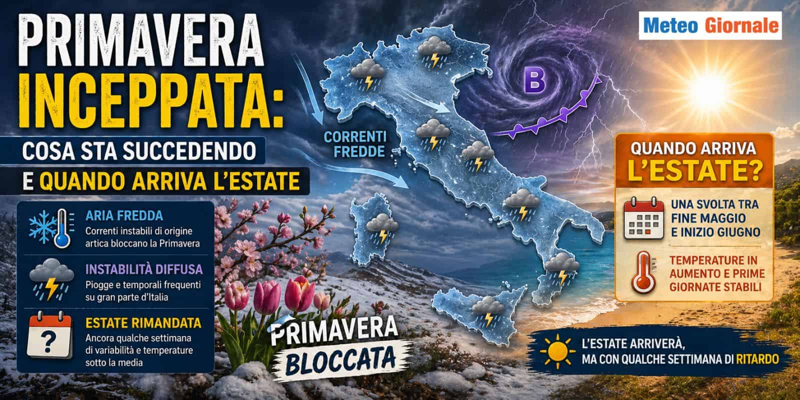 PRIMAVERA inceppata: cosa sta succedendo e quando arriva l’Estate