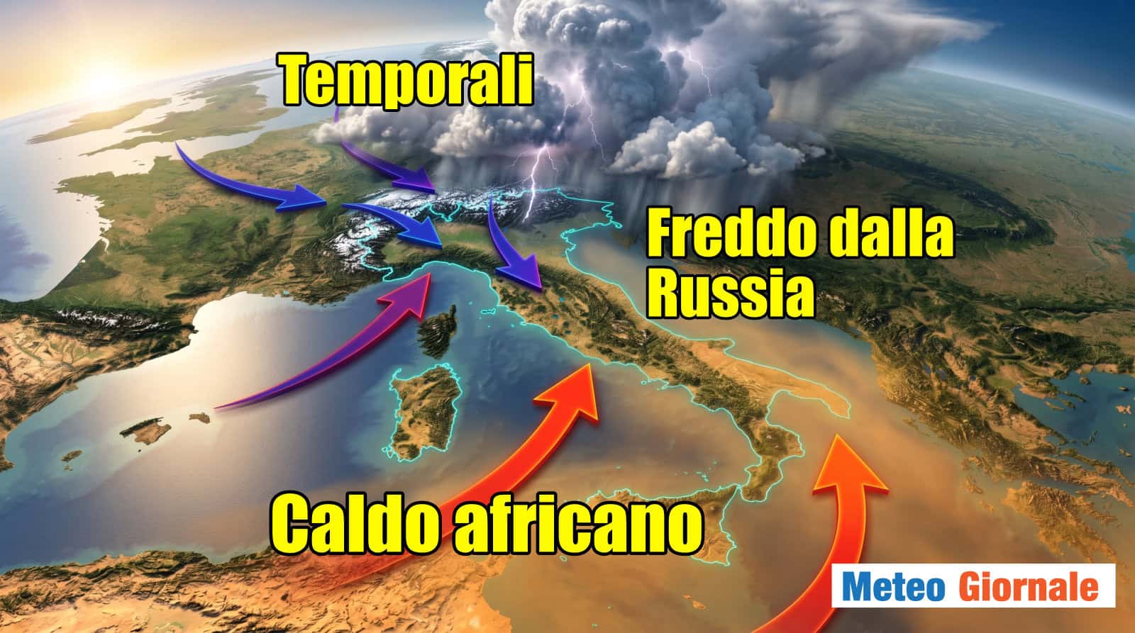 28 Aprile svolta drastica: Nord rischio grandine. Poi Freddo Russia