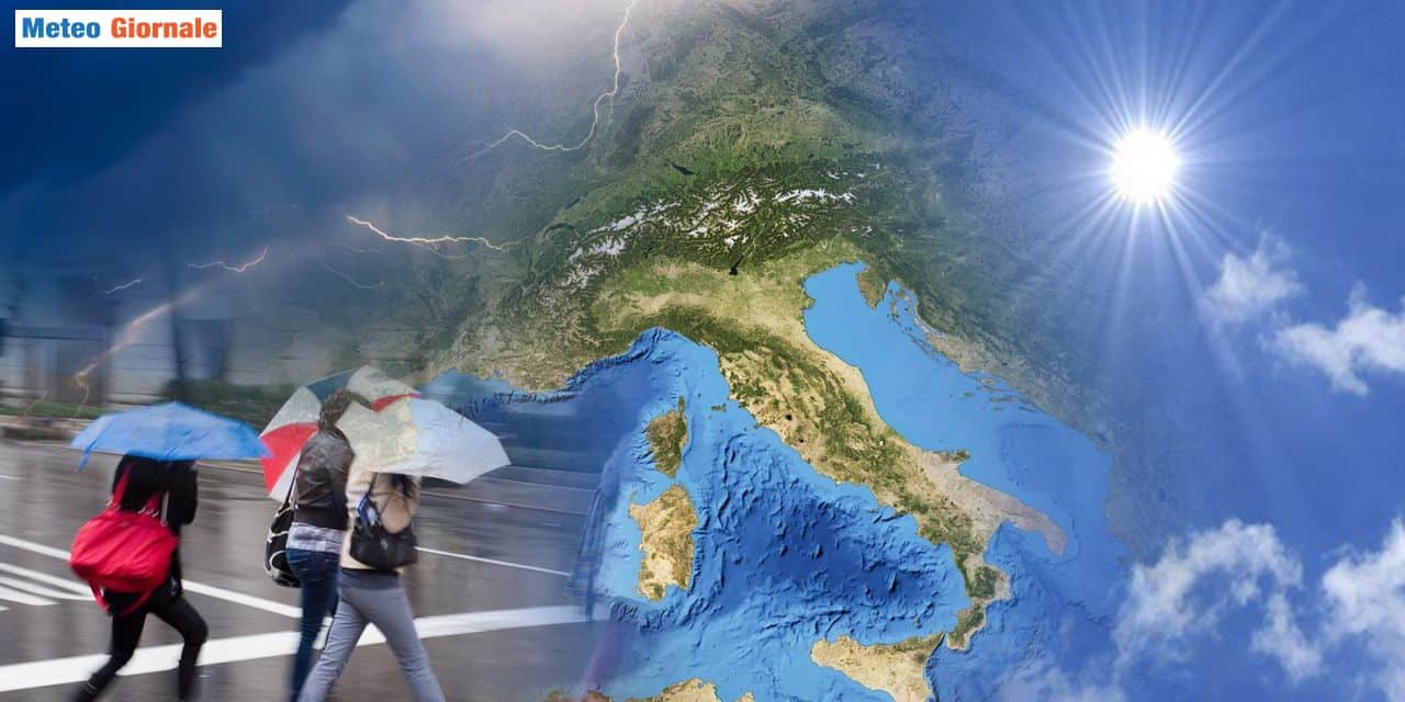 In arrivo piogge e temporali