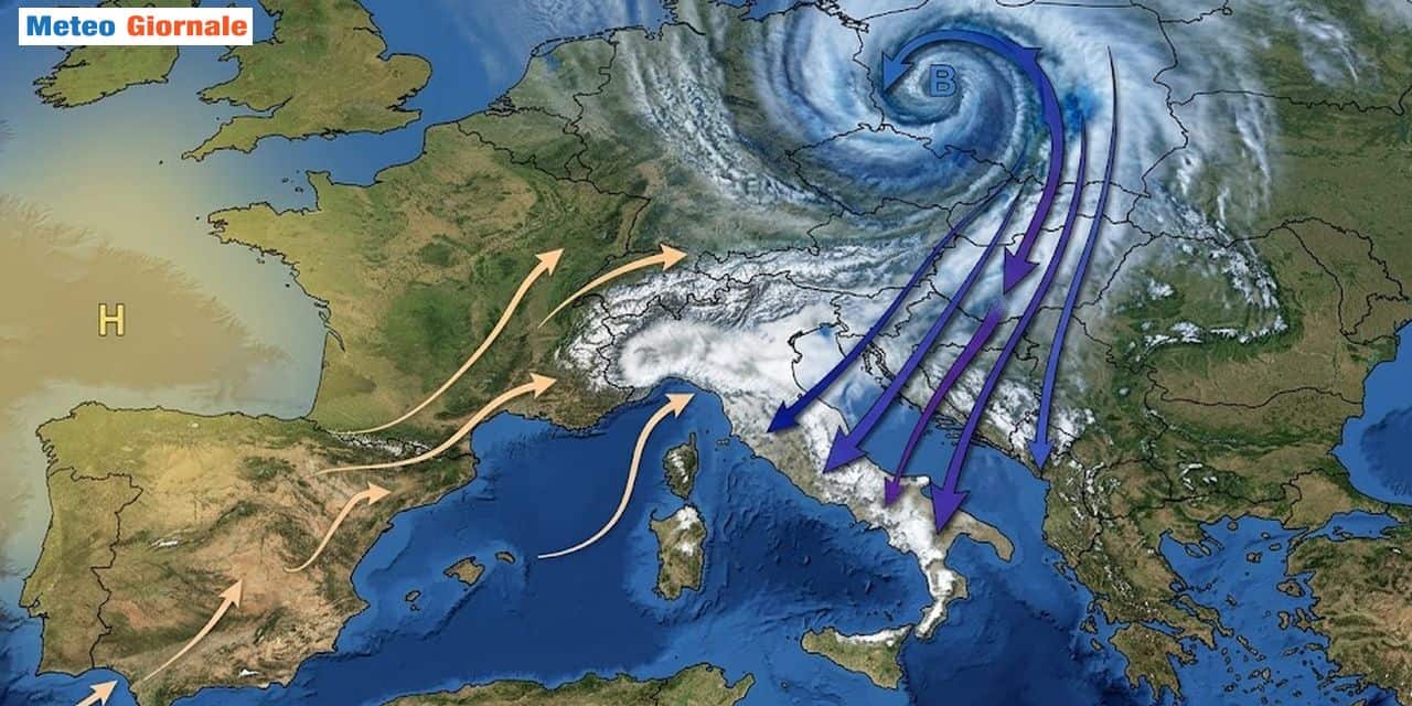 Finale d'aprile movimentato con tracollo temporaneo delle temperature