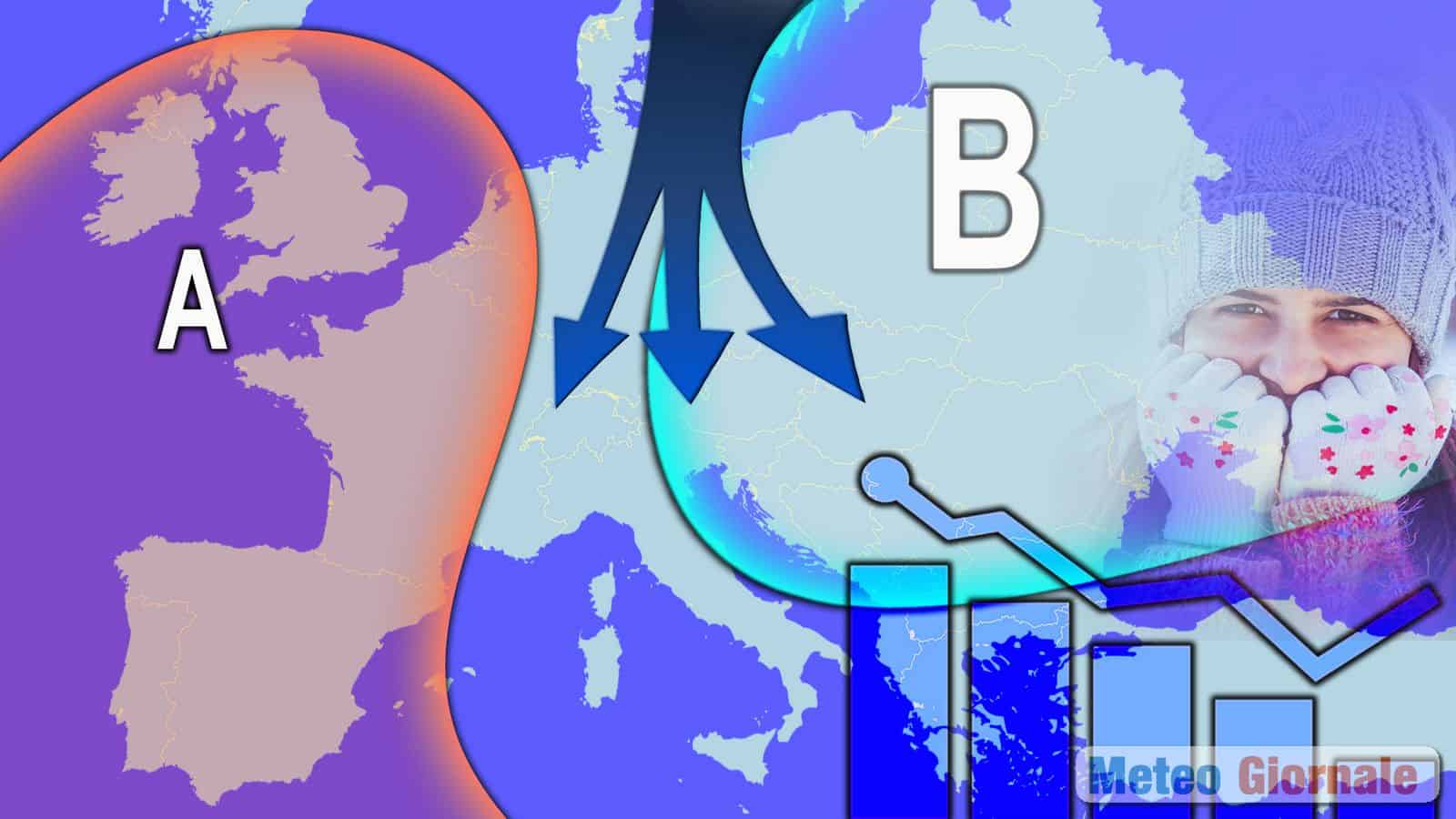 Meteo, l’Italia cambia stagione due volte in una settimana