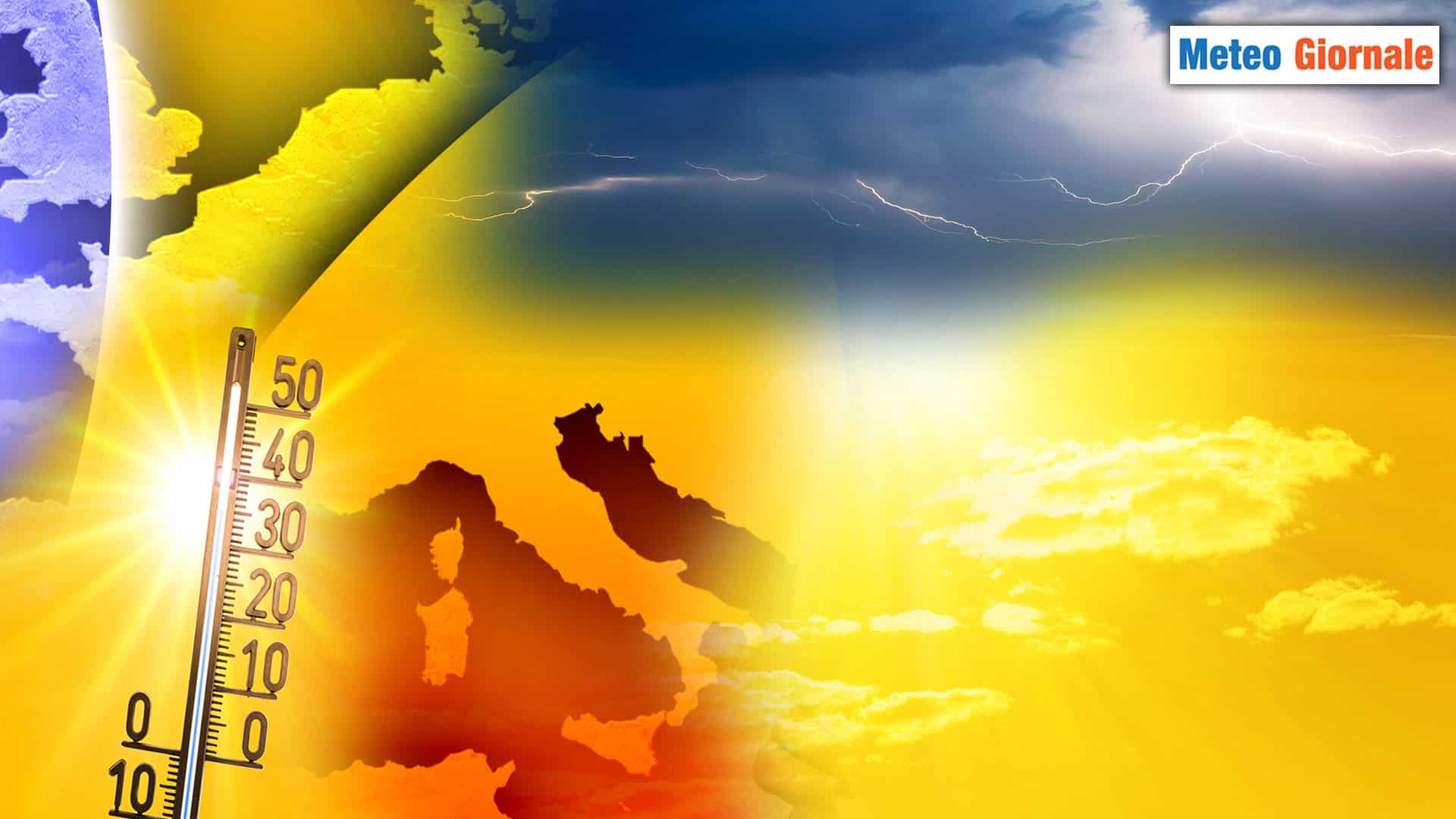 Meteo sino al WeekEnd: il caldo interrotto da alcuni temporali