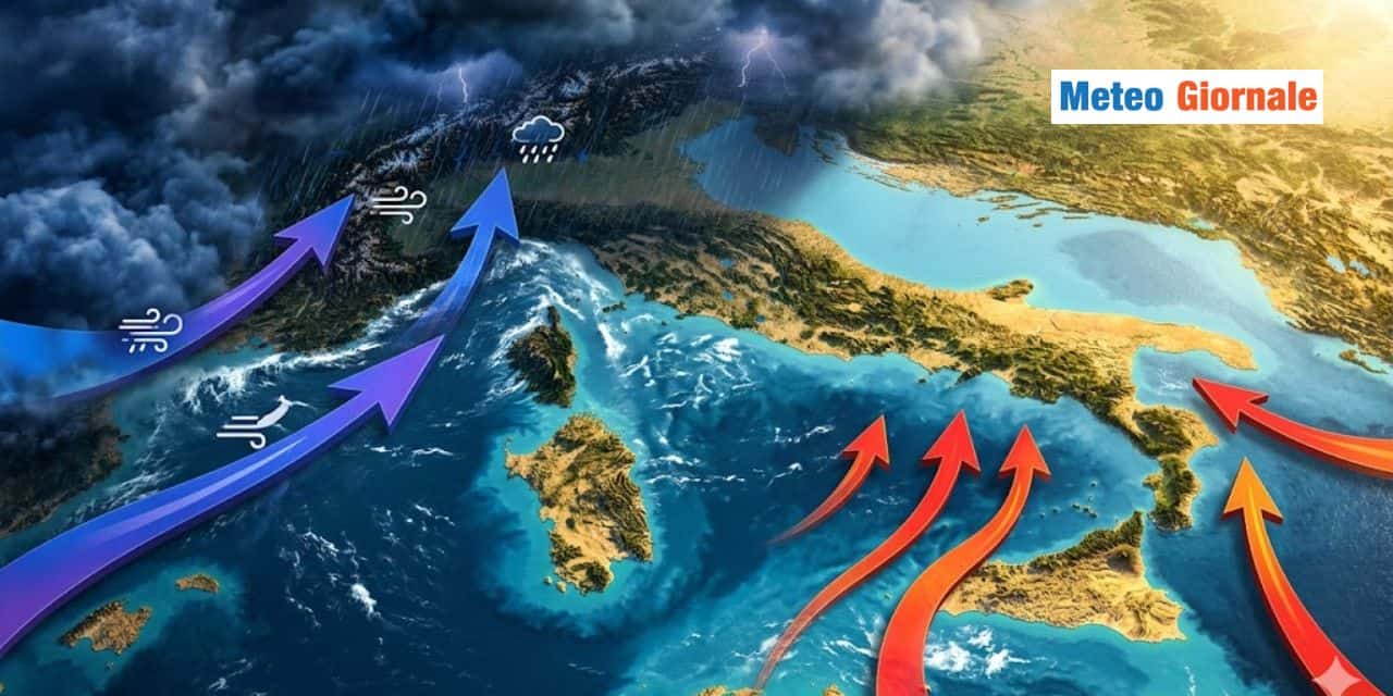 Meteo: Italia spaccata a metà tra il 4 e il 10 Maggio, tra piogge diffuse e caldo precoce