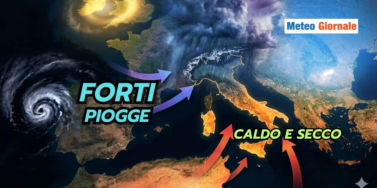 Tra Martedì 5 e Mercoledì 6 rischio fenomeni meteo violenti in queste Regioni