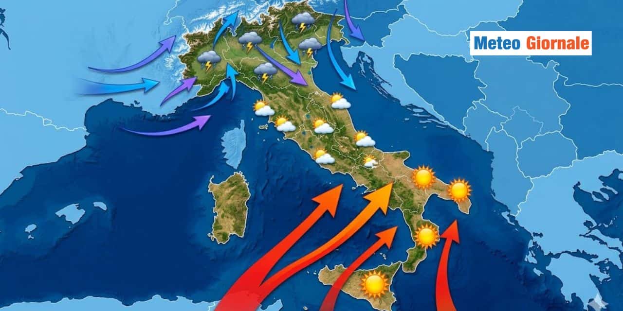 Maggio dal meteo bizzarro: Italia spaccata in tre a lungo