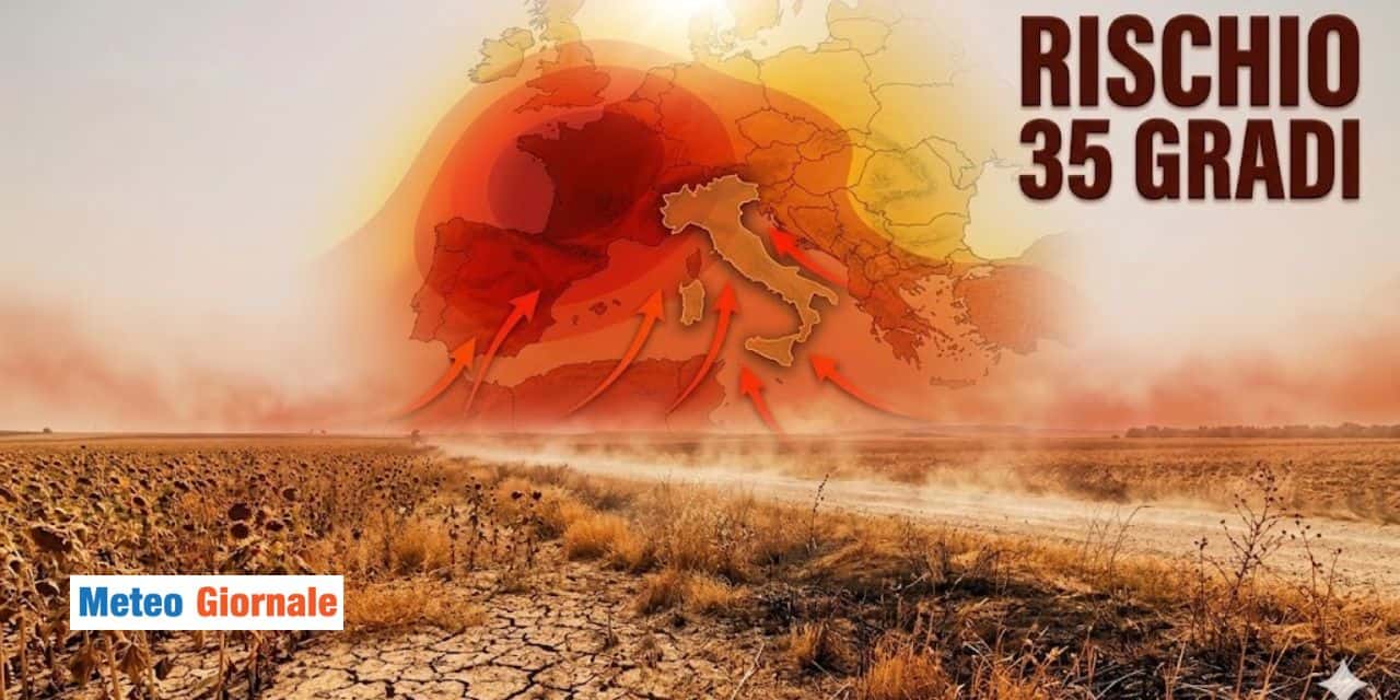 Meteo: caldo anomalo, punte di oltre 35 gradi tra Martedì 26 e Mercoledì 27