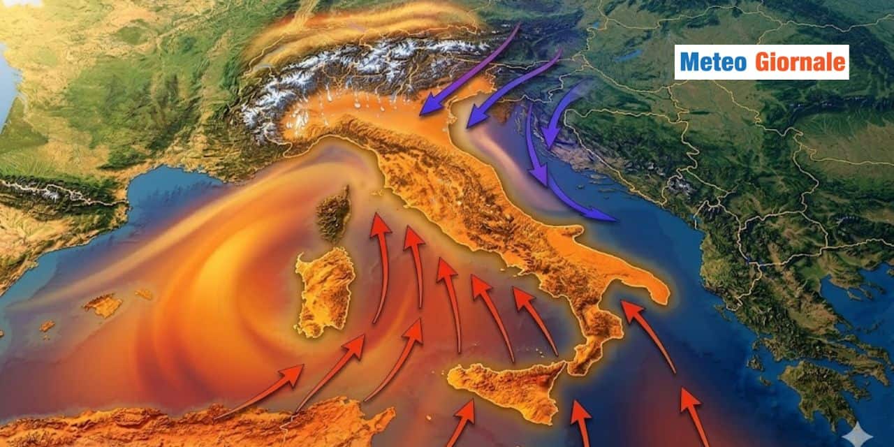 35 gradi e zero termico a 4000 metri: un dramma meteo climatico