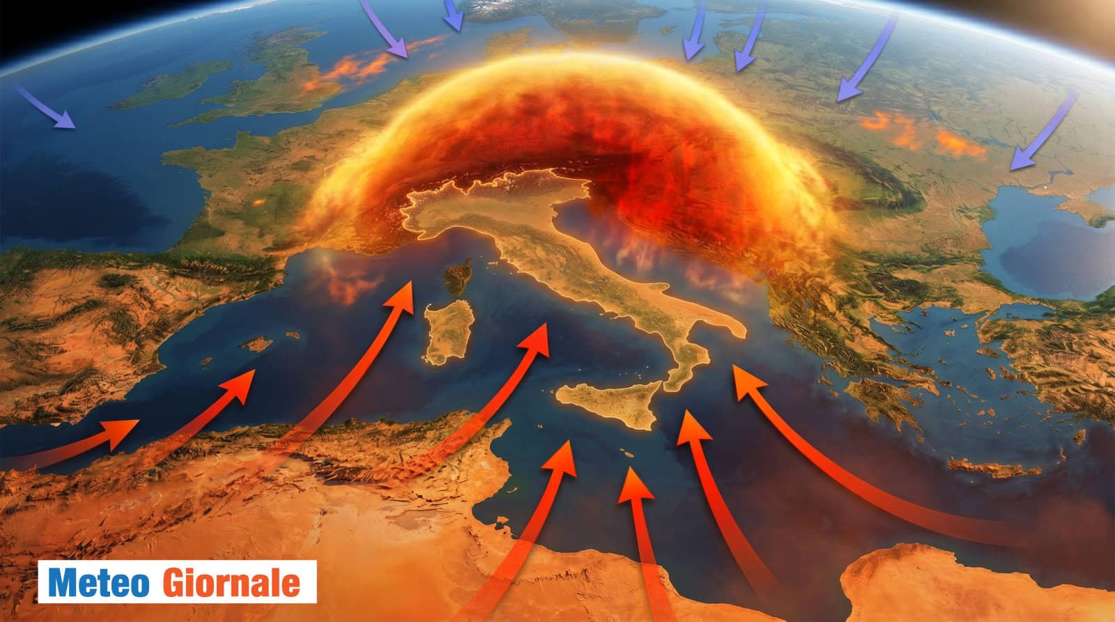 L’Anticiclone africano non è solo caldo: ecco perché il corpo lo vive come uno stress