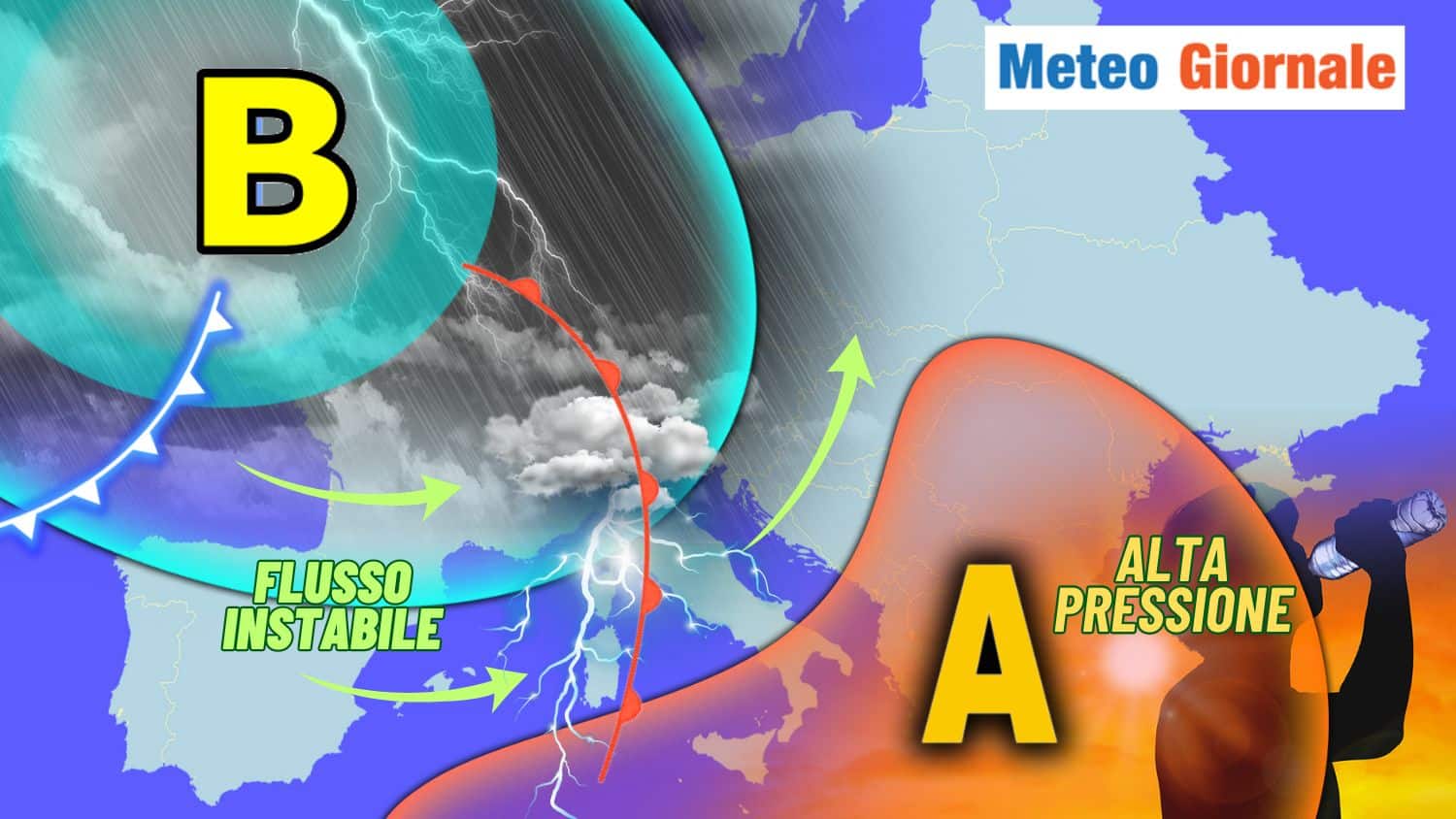 Importante maltempo nei prossimi due giorni su queste province, fino a 150/200 mm di pioggia
