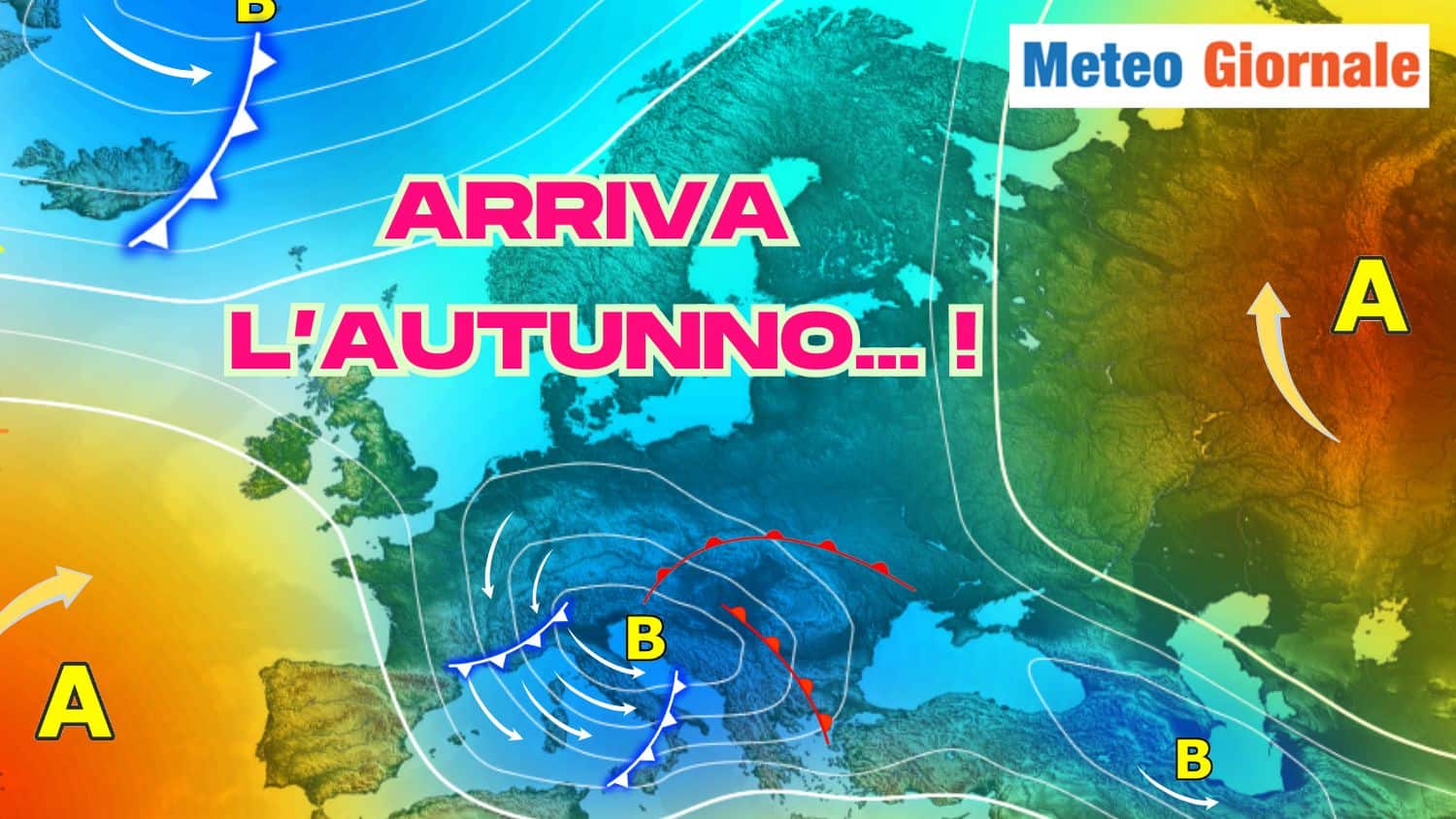 Vortice nordatlantico sull’Italia con piogge e crollo termico. I dettagli