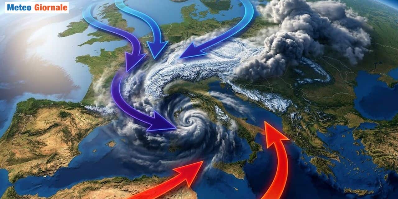 Ciclone freddo sul finire della settimana