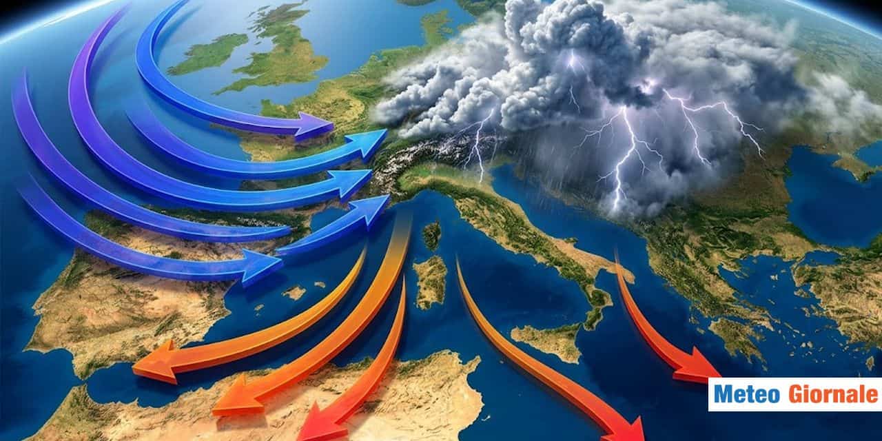 Arriva aria più fresca ma soprattutto temporali al Nord