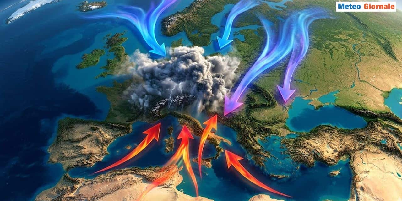Fine maggio con possibili novità legate all'approssimarsi di aria più fredda dal Nord Europa