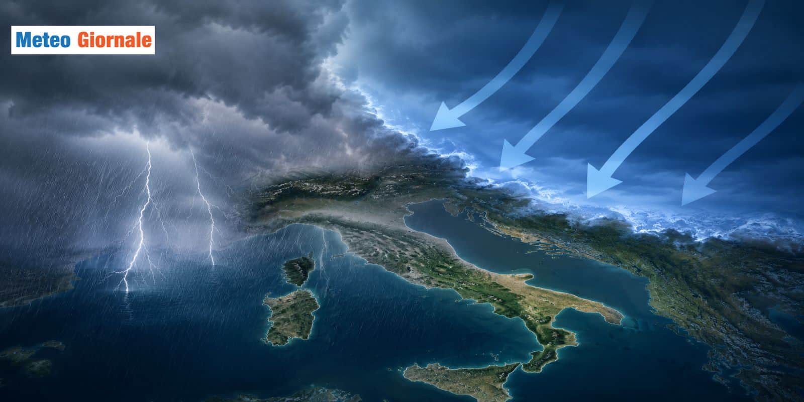 Arriva aria fredda da nord: tracollo termico e MALTEMPO. ESTATE un miraggio