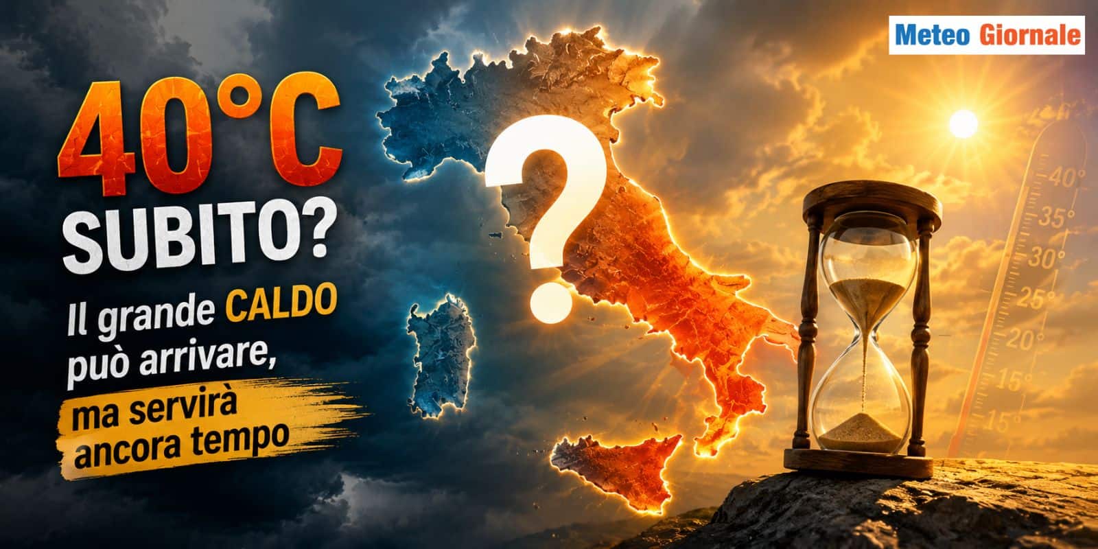 40°C subito? Il grande CALDO può arrivare, ma servirà ancora tempo