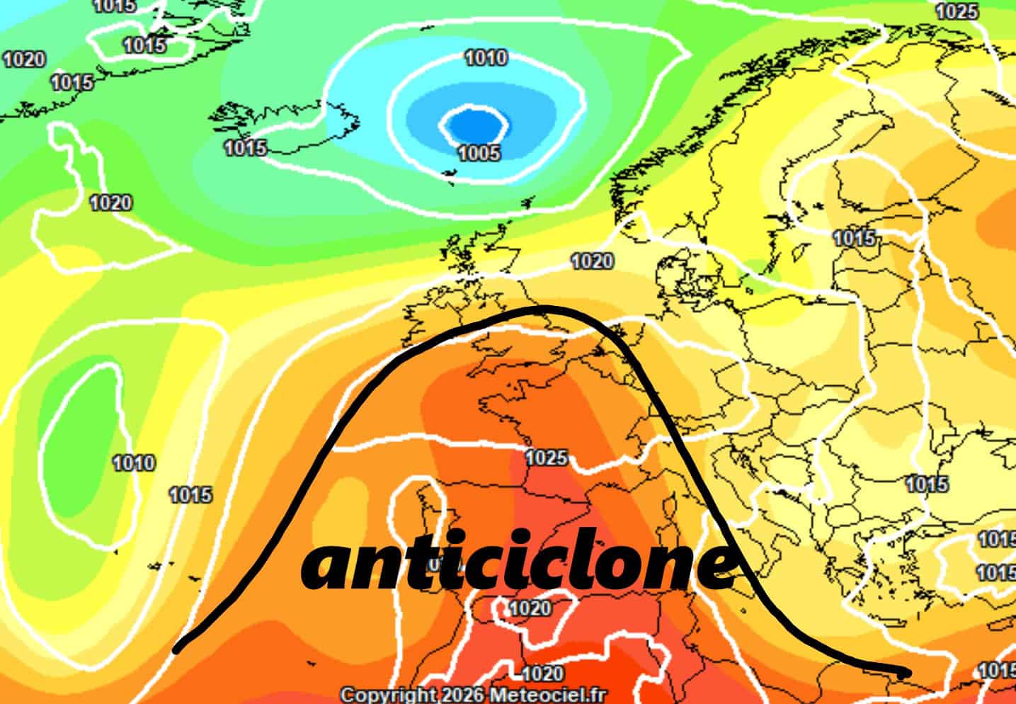 Vasta risalita di un potente anticiclone di matrice africana tra il 21 e il 22 maggio, secondo il modello meteorologico ECMWF. Una figura di questo tipo potrebbe non essere propriamente molto rapida...