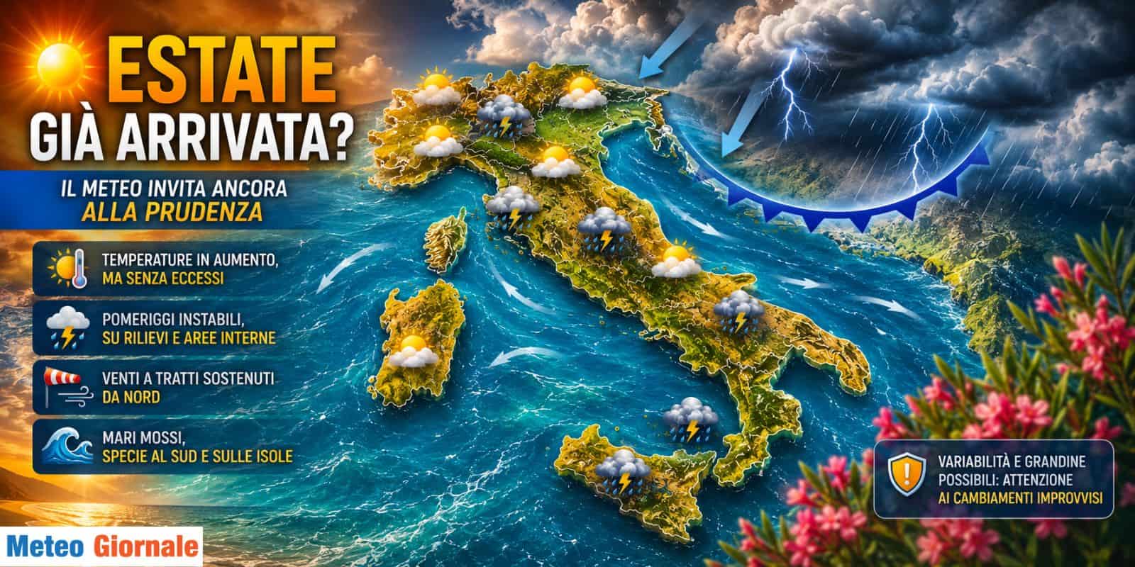 ESTATE già arrivata? Il Meteo invita ancora alla prudenza