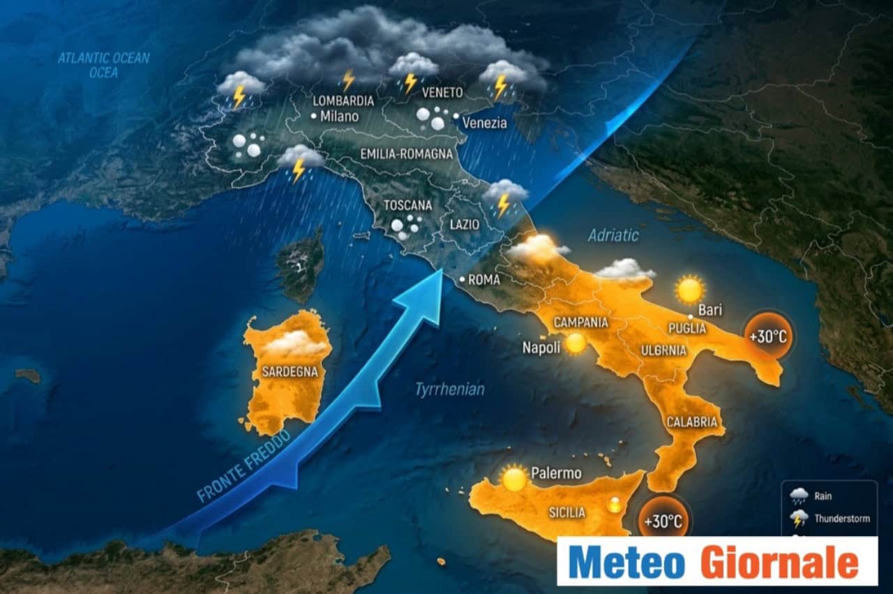 Meteo, dal Sole ai Nubifragi: svolta improvvisa Domenica 10