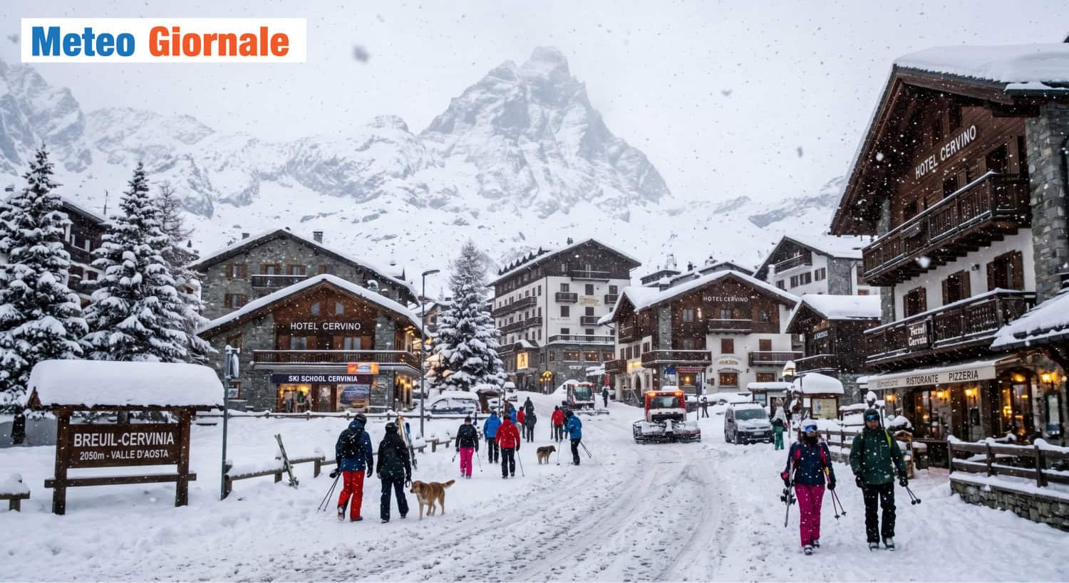 Neve in Valle d’Aosta. Quota, previsioni meteo prossime ore