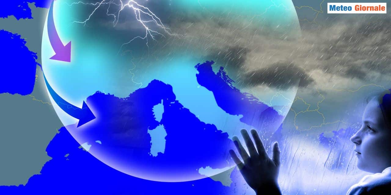 Temporali e grandine sino al weekend, arrivano anche freddo e neve