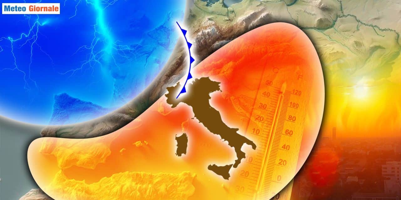 Serie d'impulsi d'aria fresca in arrivo all'inizio della settimana