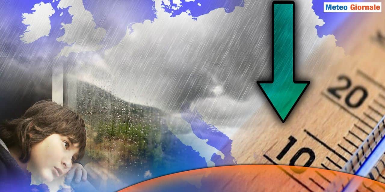 Ci siamo, da inizio settimana torna la pioggia e temperature in giù