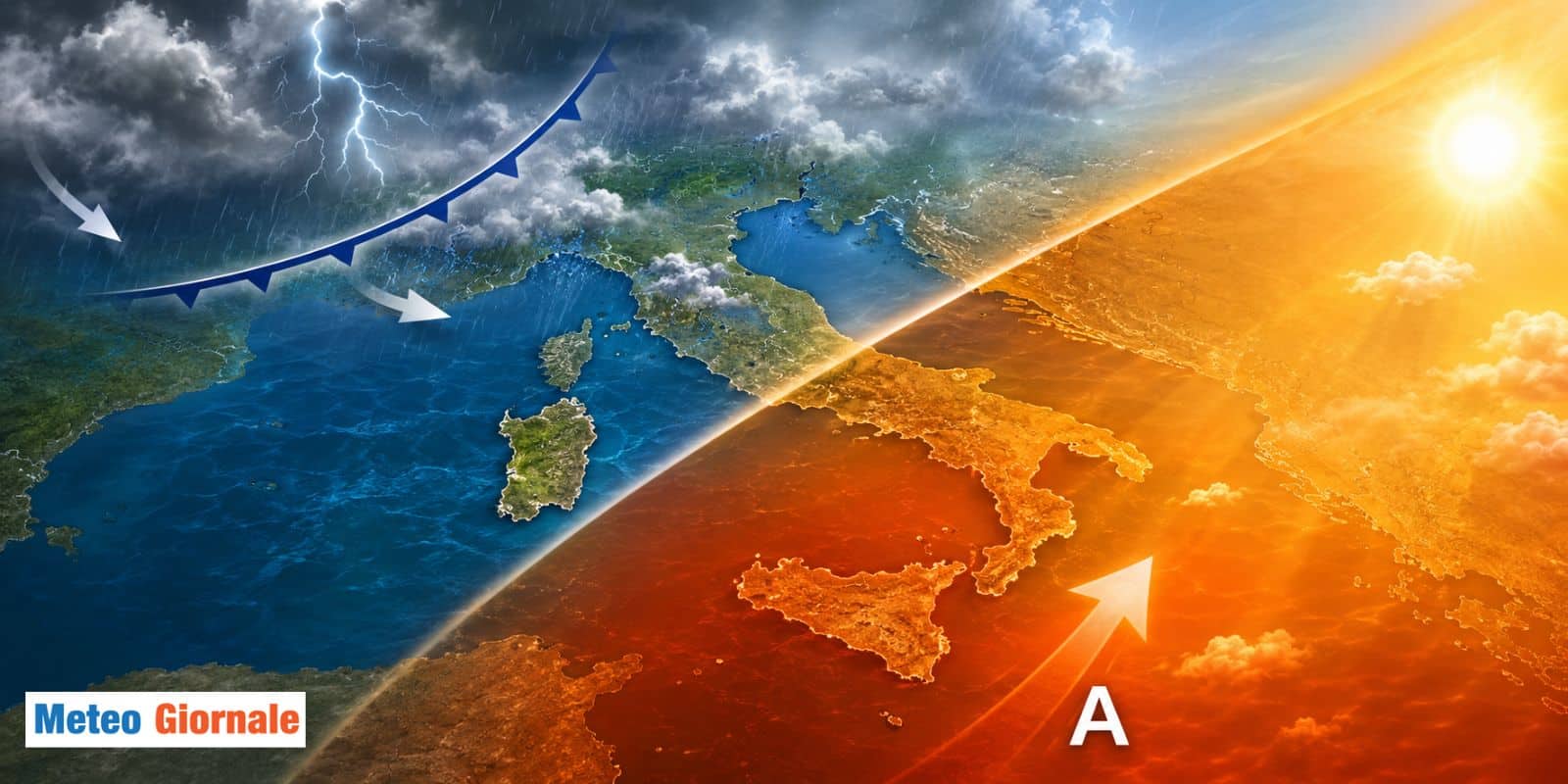 Primi 7 giorni di GIUGNO: sfida a colpi di caldo e nubifragi. Italia spaccata in due