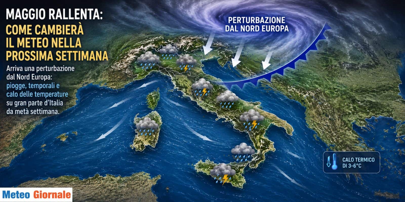 MAGGIO rallenta: come cambierà il Meteo nella prossima settimana