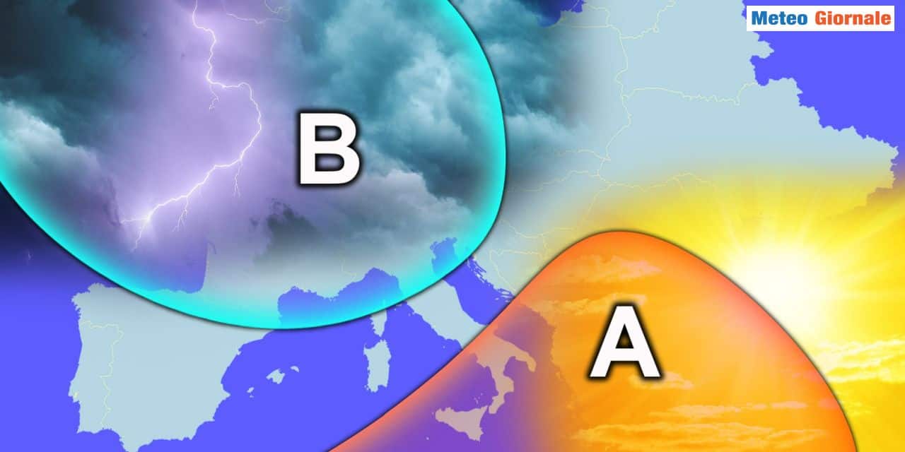 Piogge e temporali a più riprese in settimana