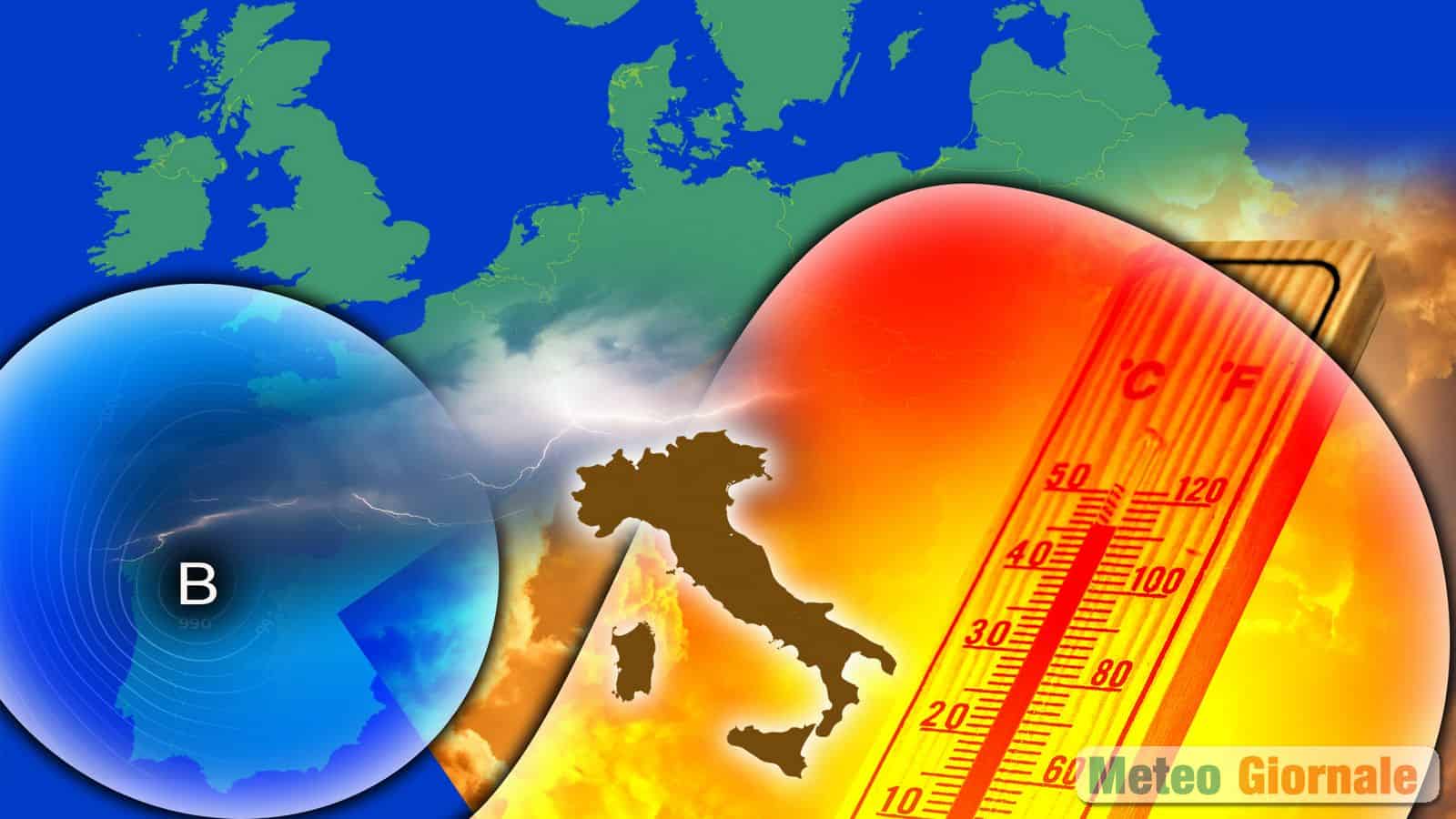 Meteo maggio Italia fuori controllo tra tempeste e caldo