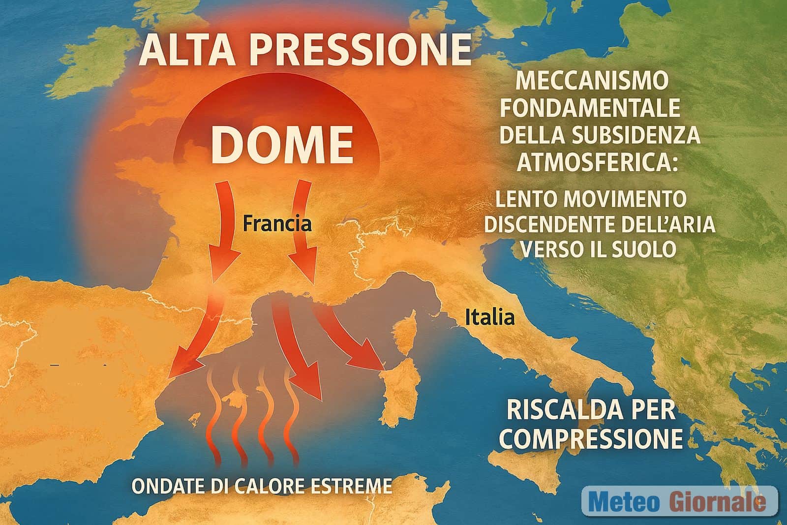 Meteo, l’insidia della Subsidenza dal 20 maggio: ecco la fisica invisibile che intrappolerà il caldo sulle nostre città