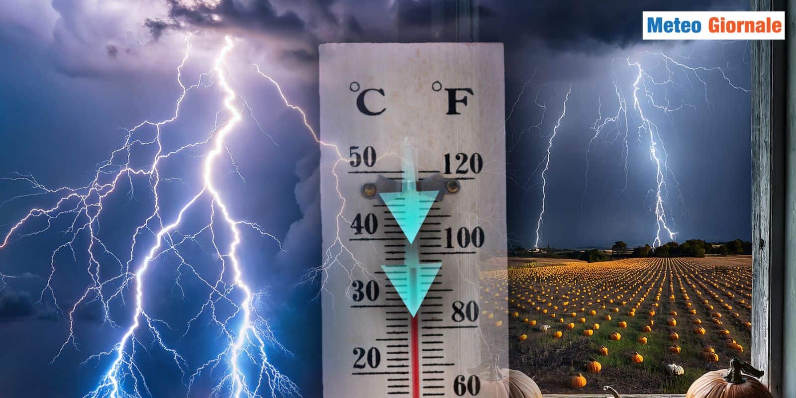 Meteo, addio al CALDO intenso: arrivano i temporali e le temperature crollano di 10 gradi