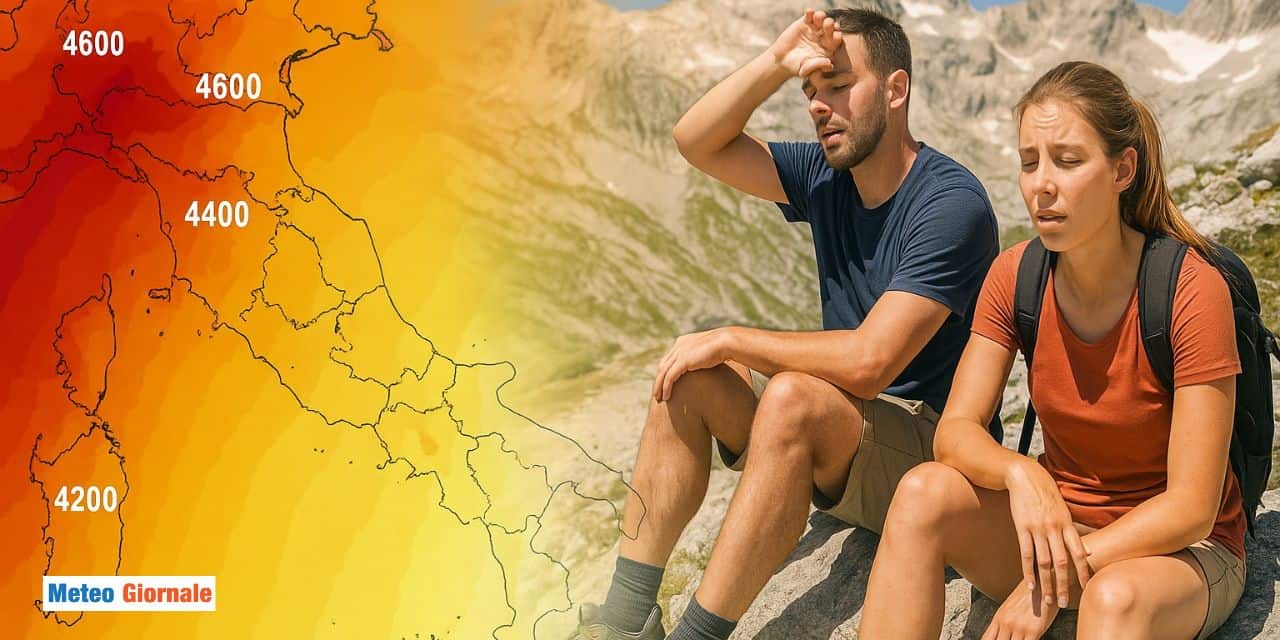 Bolla calda nel Mediterraneo, zero termico oltre 4200 metri tra pochi giorni