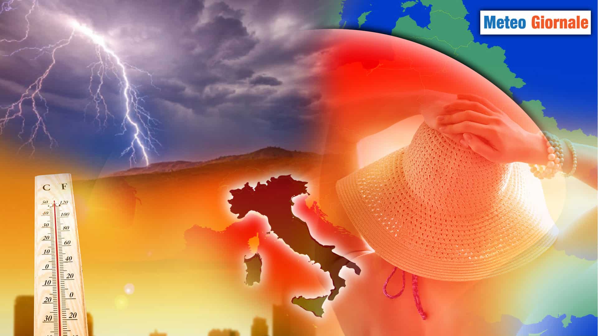Temporali tra Alpi e Appennini, ma il caldo continua a crescere