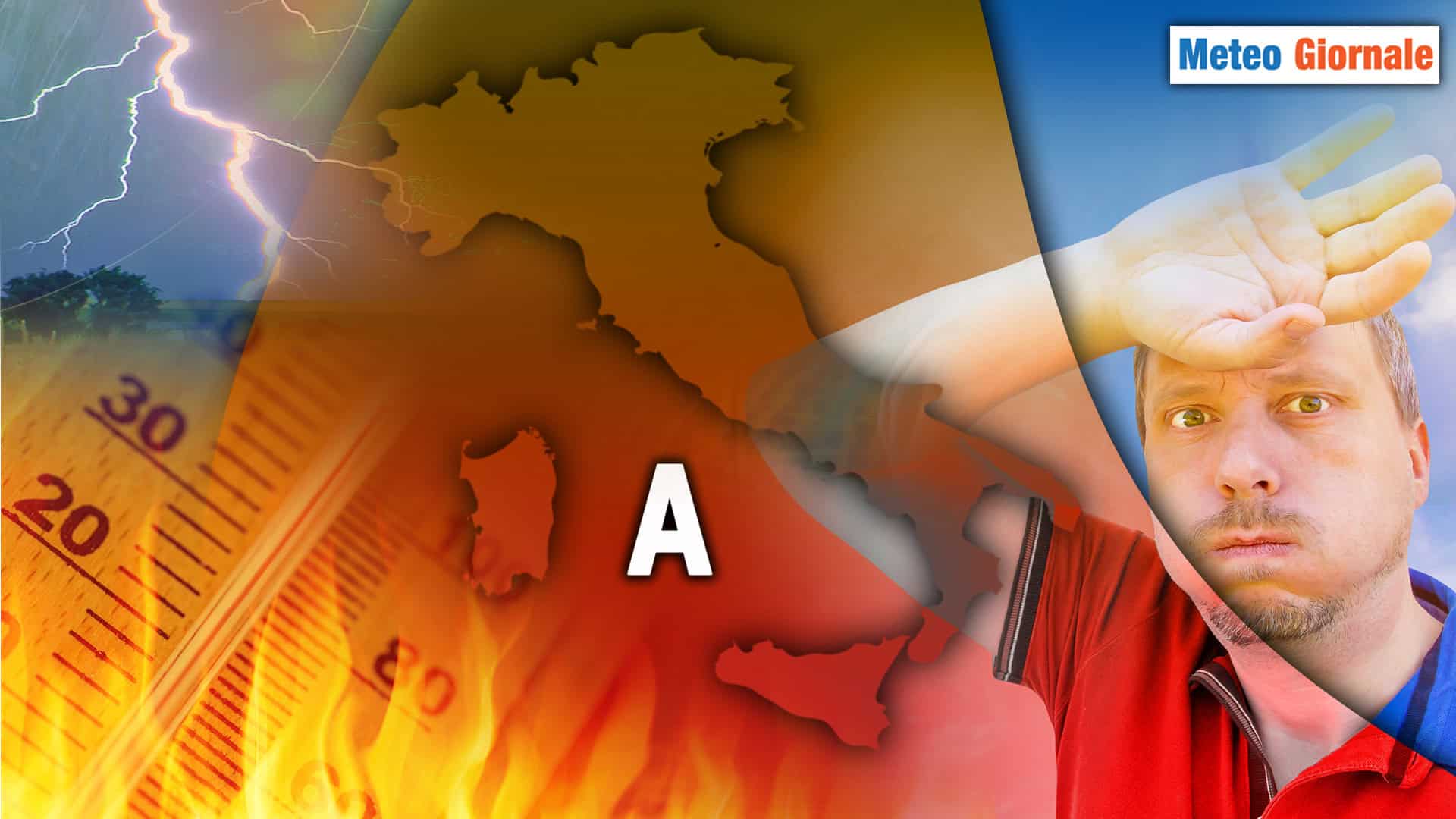 Meteo: Caldo e sole al mattino, ma nel pomeriggio forti temporali