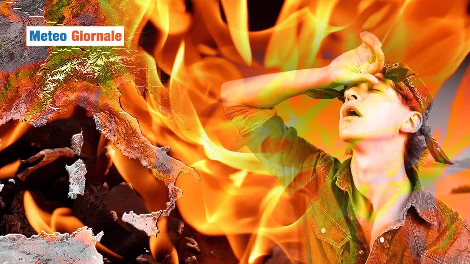 Quattro giorni di “maltempo anticiclonico”, caldo opprimente sull’Italia, l’afa non dà tregua