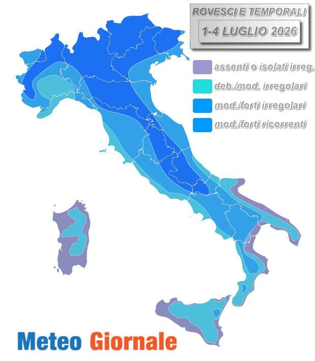 PIOGGE 1 4 luglio 1