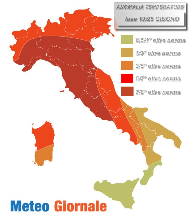anmomalia termica 19 25 GIUGNO