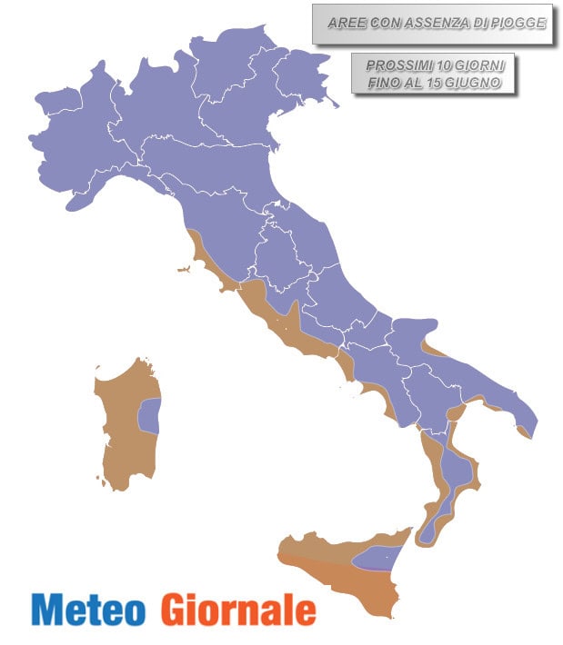 assenza piogge