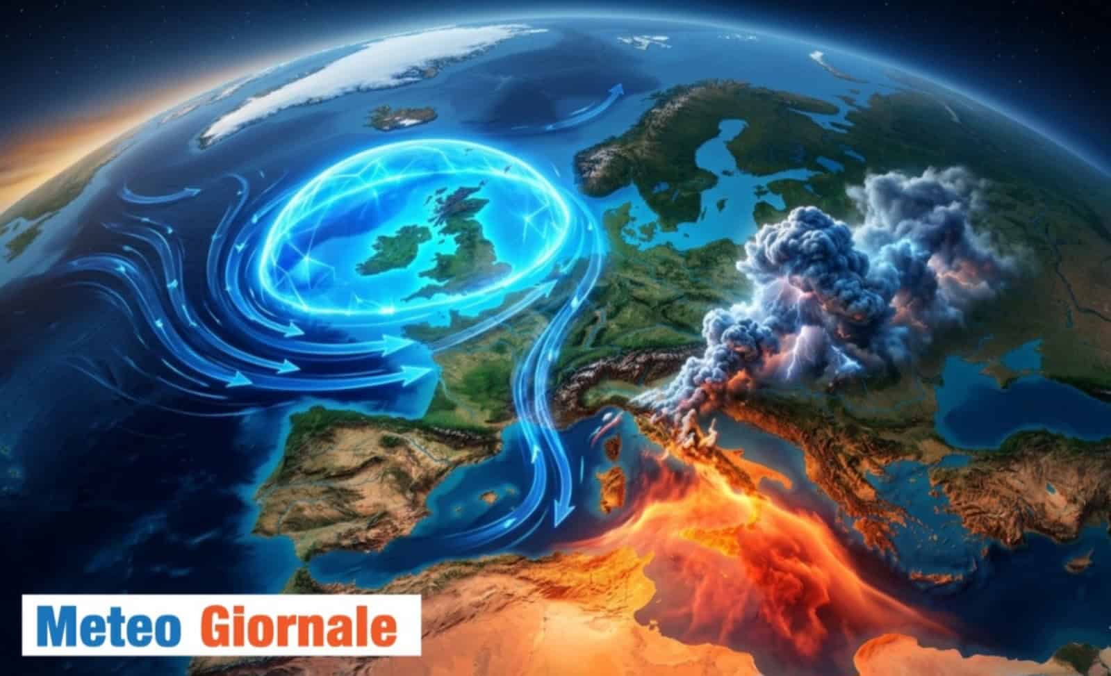 blocco atlantico isole britanniche meteo italia