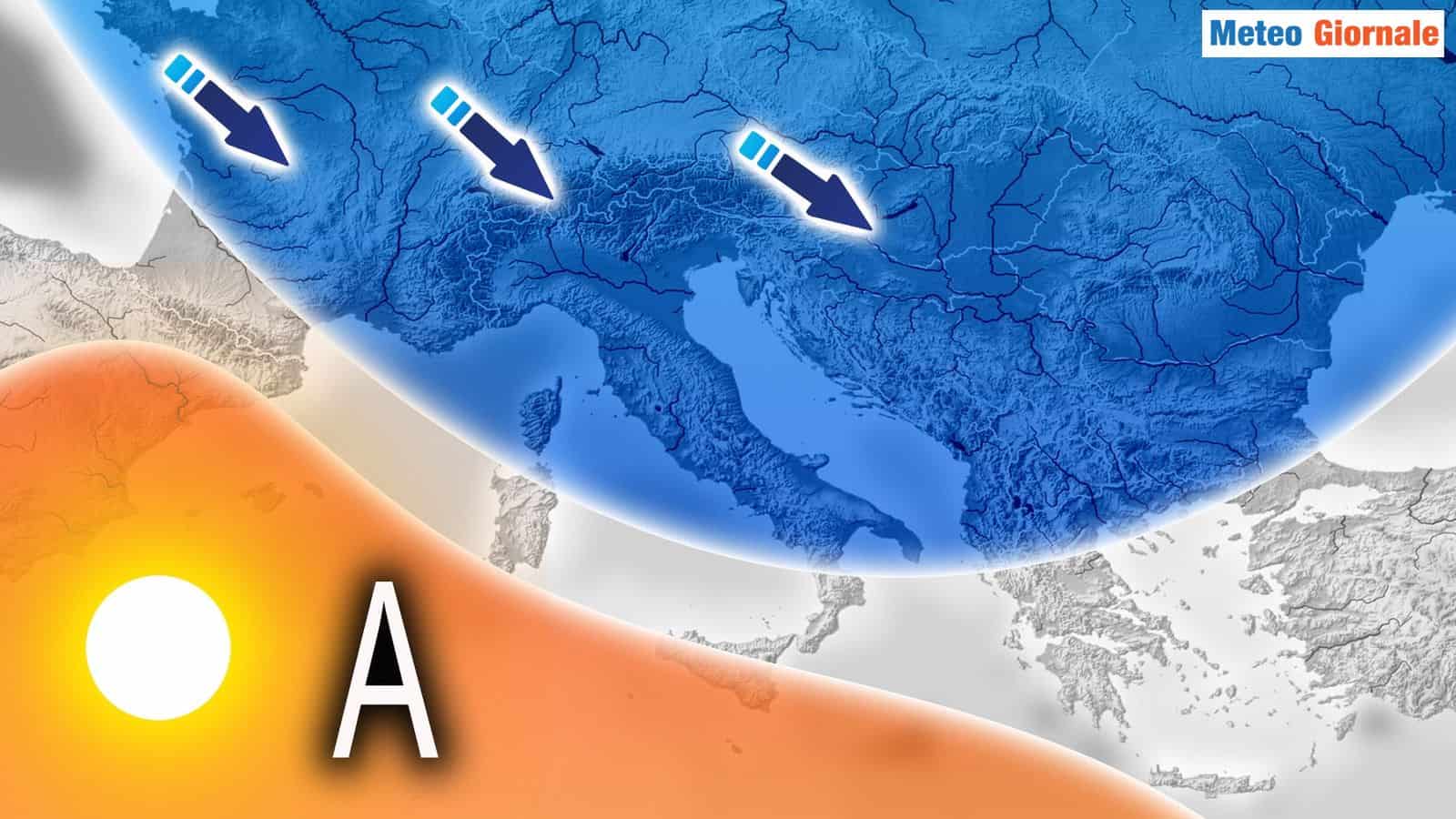 Ultime ore di caldo infernale, poi temperature in forte diminuzione