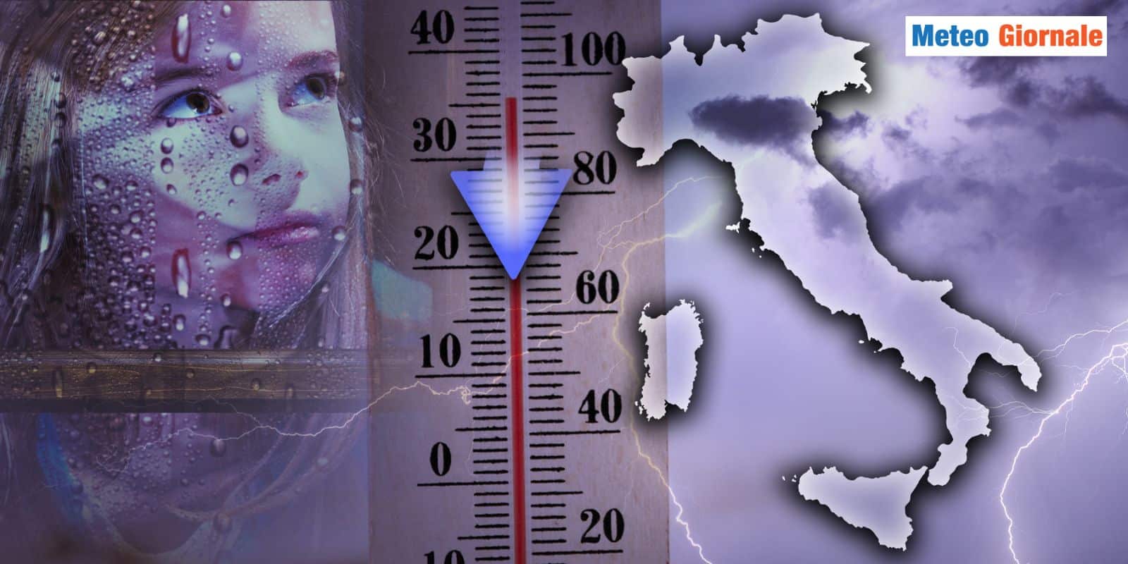 Stop all’ondata di CALDO record: giù le temperature a suon di temporali