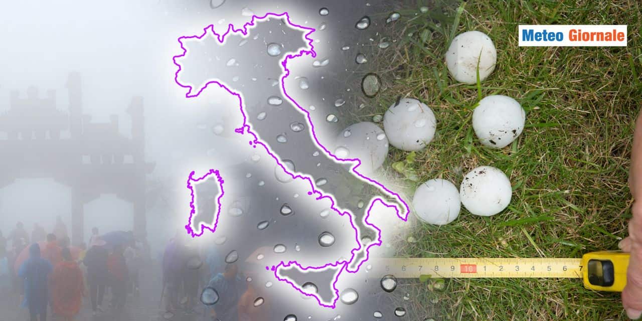 Violenta ondata di temporali Venerdì 5 Giugno, lista delle regioni colpite