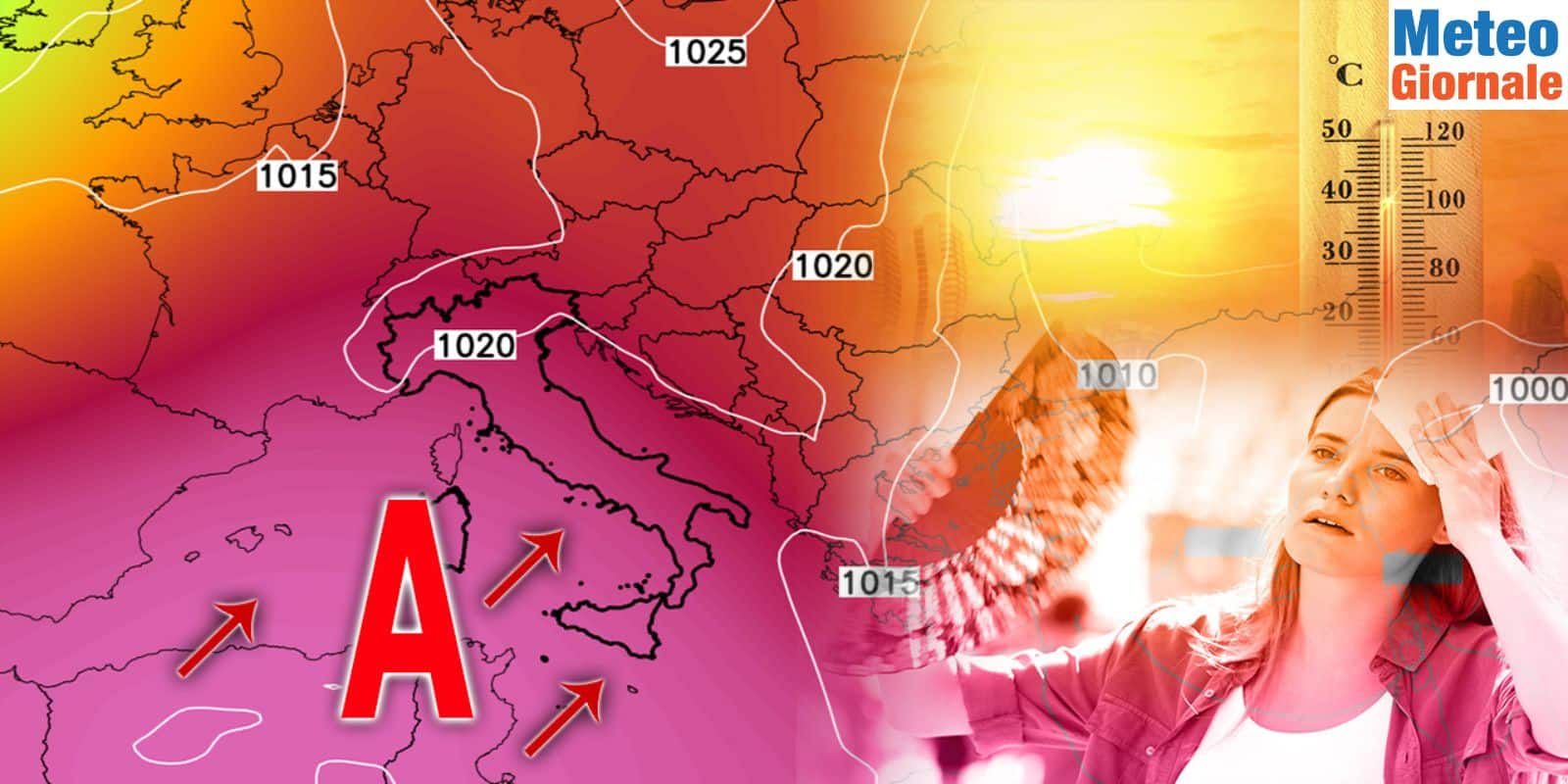 CALDO, non solo Giugno: anche LUGLIO partirà con la canicola