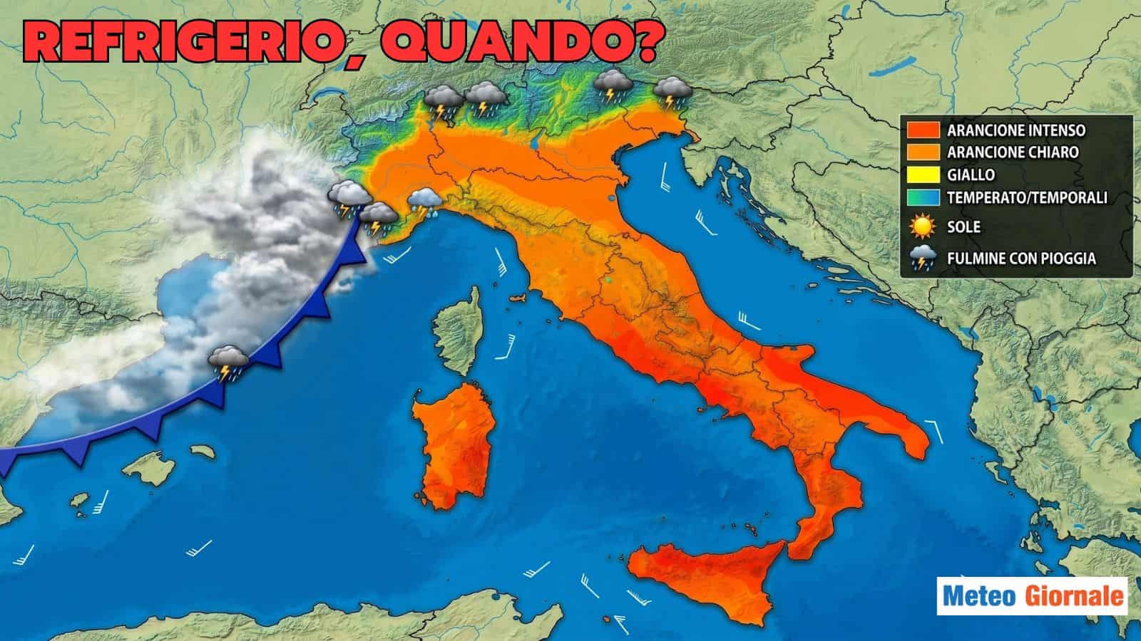 Caldo verso i locali 40°C: cosa sappiamo del refrigerio