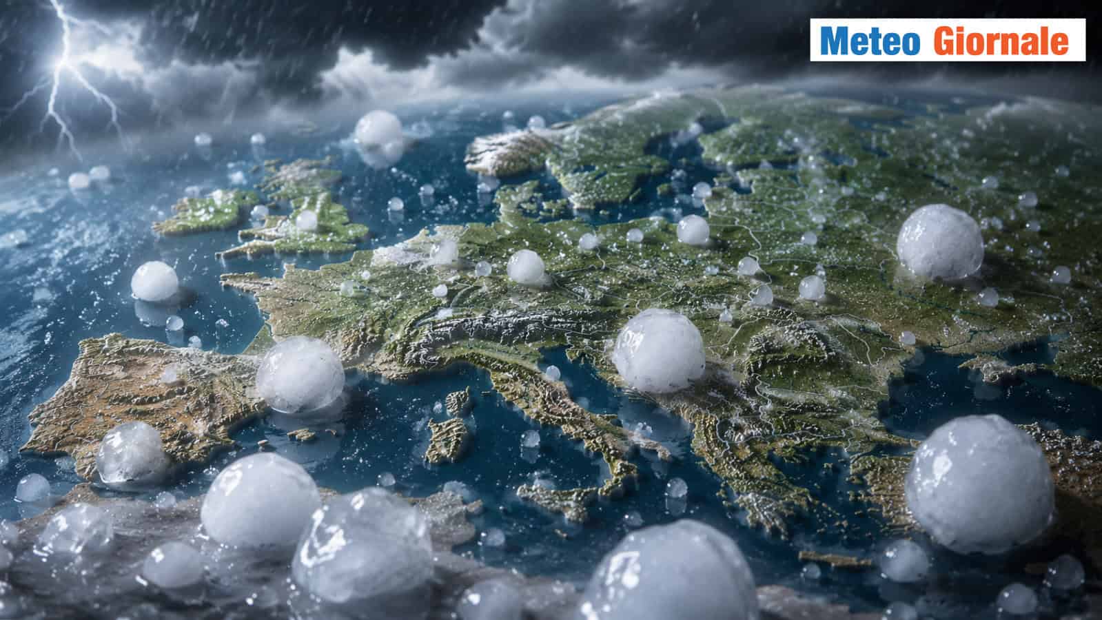 Report Grandine in Italia ed Europa sino al 20 Giugno.