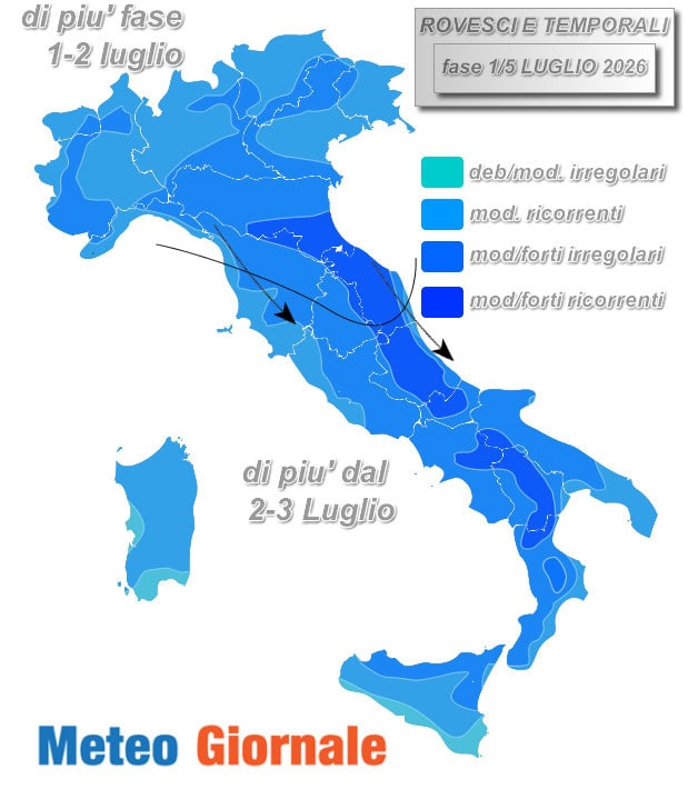 temporali 1 5 luglio