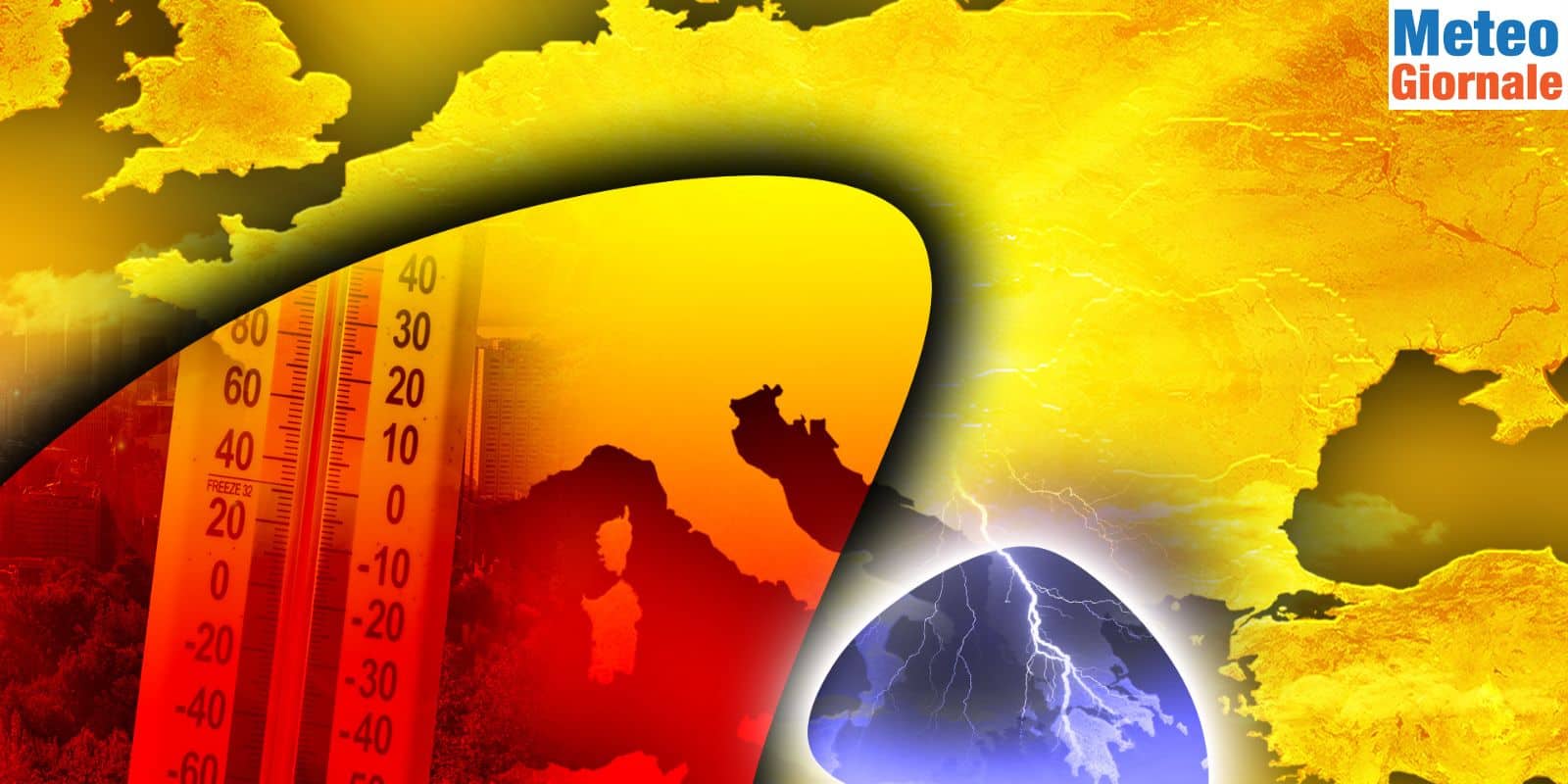 Via d’uscita dalla CANICOLA: il primo tentativo porterà violenti temporali. Ecco quando
