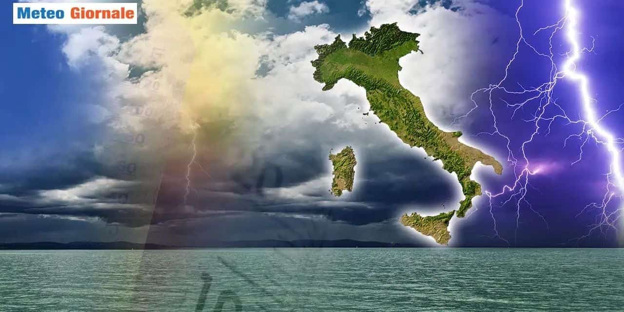 Crollo delle temperature con i temporali in arrivo. La durata