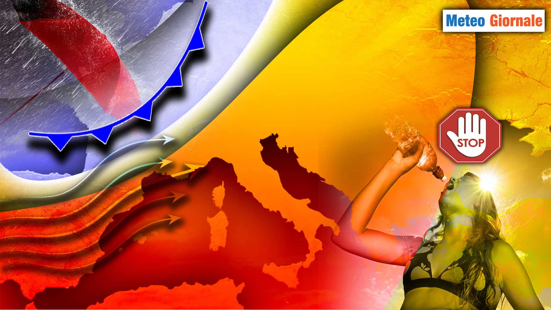 Meteo: Pressione in calo, arrivano Temporali forti e Grandinate